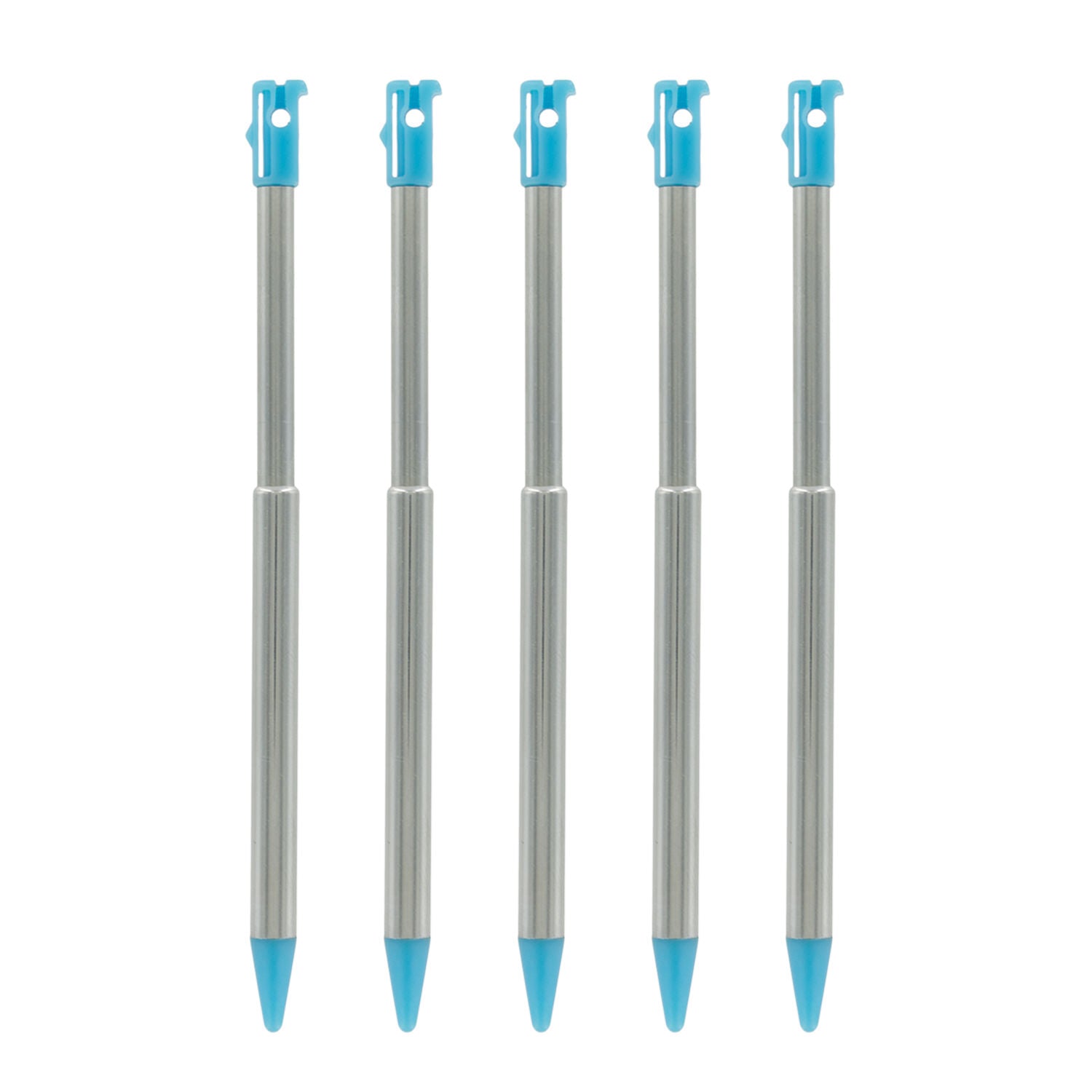 Metal Extendable Stylus For 2012 Nintendo 3DS - 5 Pack Aqua Blue | ZedLabz - 4