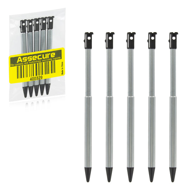 Metal Extendable Stylus For 2012 Nintendo 3DS - 5 Pack Black | ZedLabz 