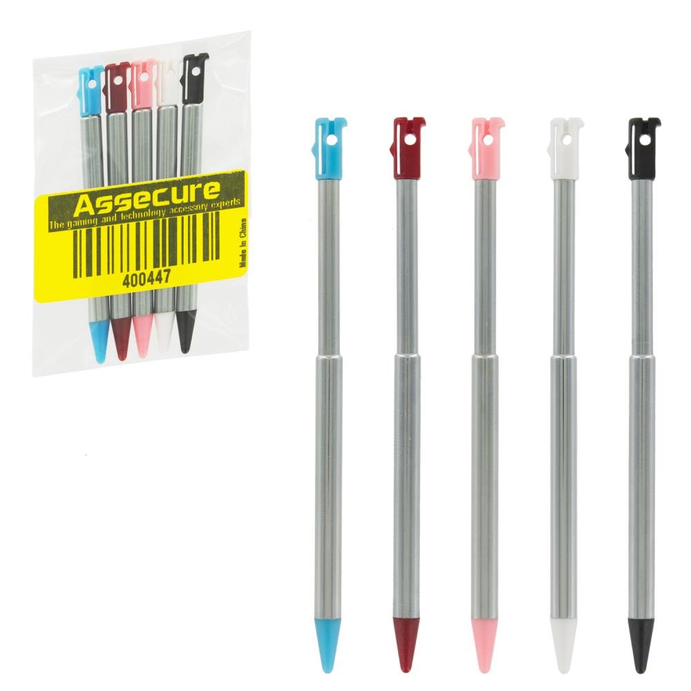 Metal Extendable Stylus For 2012 Nintendo 3DS - 5 Pack Multi - Colour | ZedLabz - 4
