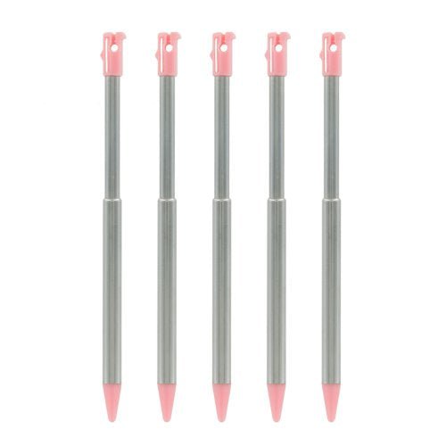 Metal Extendable Stylus For 2012 Nintendo 3DS - 5 Pack Pink | ZedLabz - 6