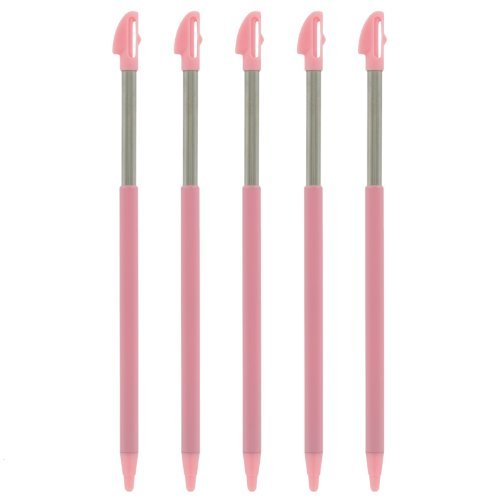 Metal Extendable Stylus For Nintendo 3DS XL - 5 Pack Pink | ZedLabz - 6