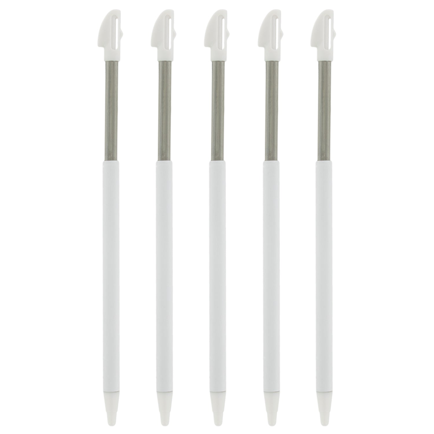 Metal Extendable Stylus For Nintendo 3DS XL - 5 Pack White | ZedLabz - 1