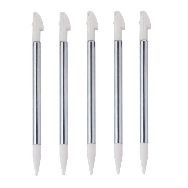 Metal Extendable Stylus For Nintendo 3DS XL - 5 Pack White | ZedLabz - 1