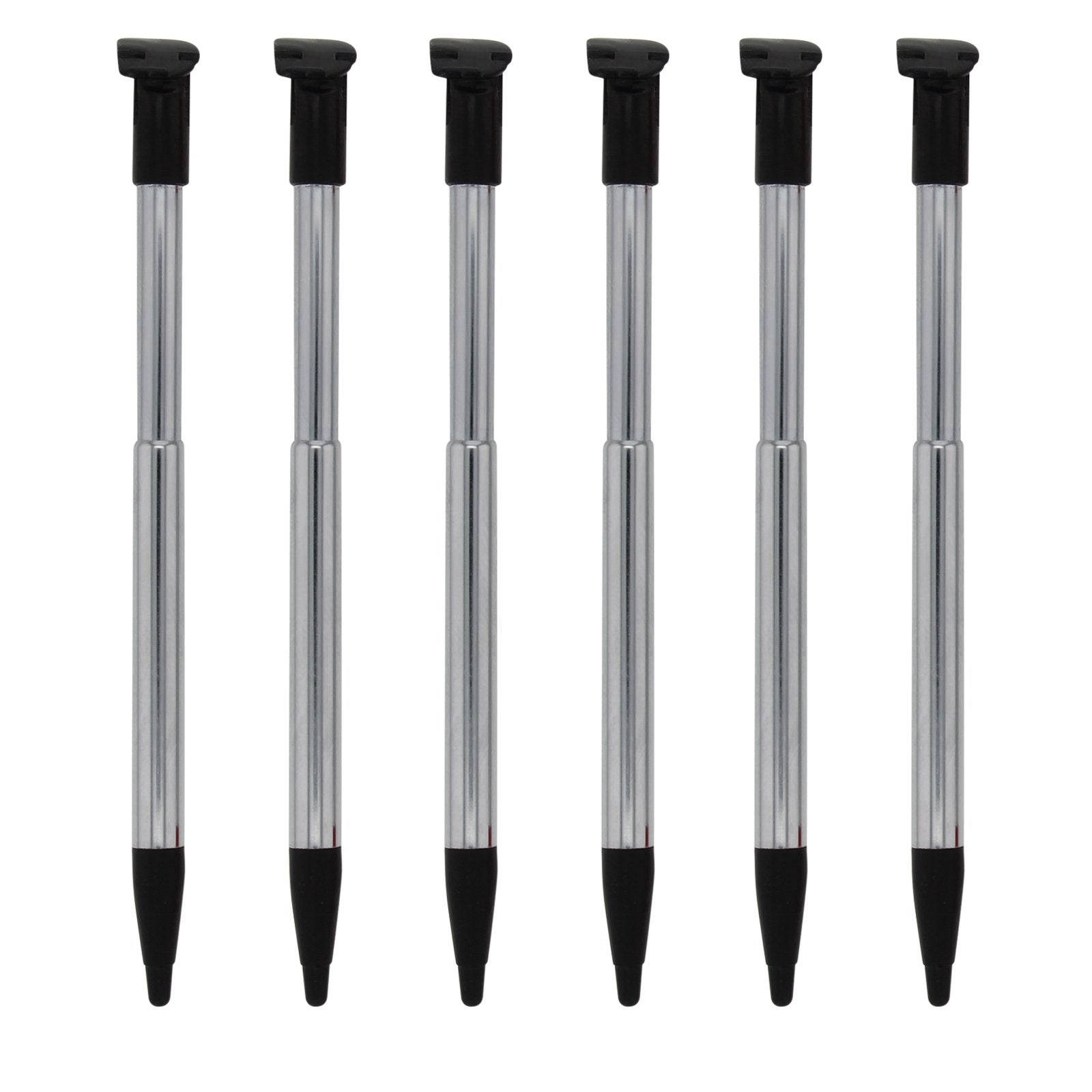 Metal Extendable Stylus Pens For Nintendo 2DS XL - 6 Pack Black | ZedLabz - 4