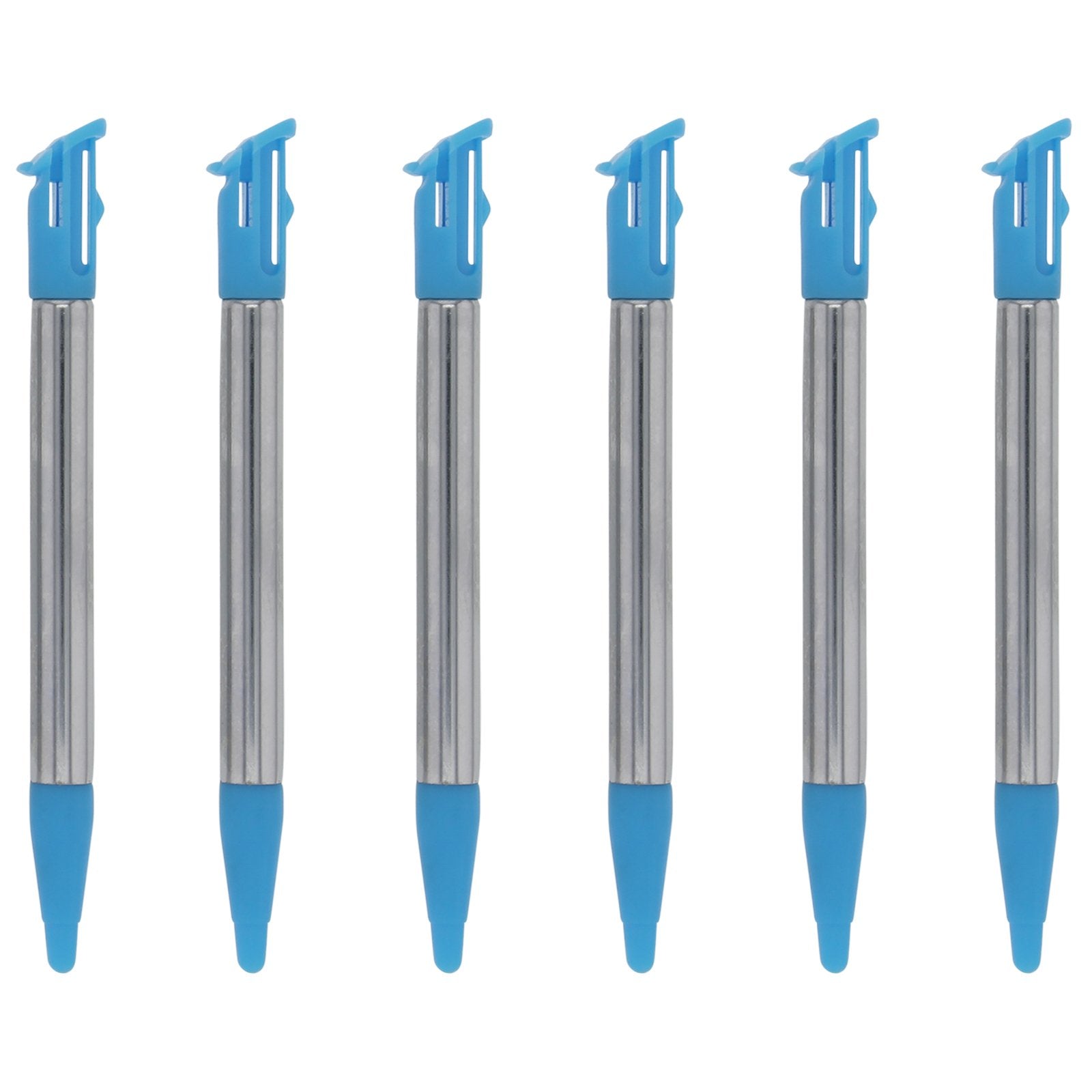 Metal Extendable Stylus Pens For Nintendo 2DS XL - 6 Pack Blue | ZedLabz - 5