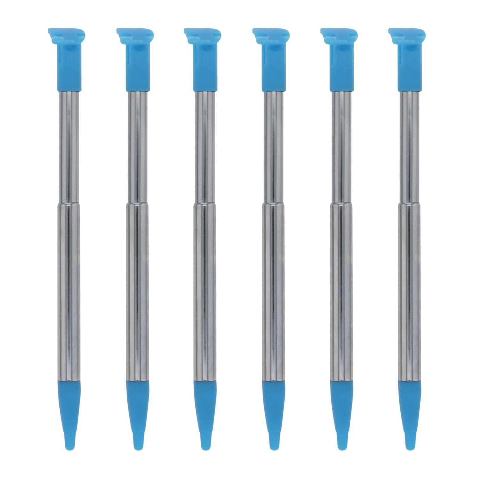 Metal Extendable Stylus Pens For Nintendo 2DS XL - 6 Pack Blue | ZedLabz - 4