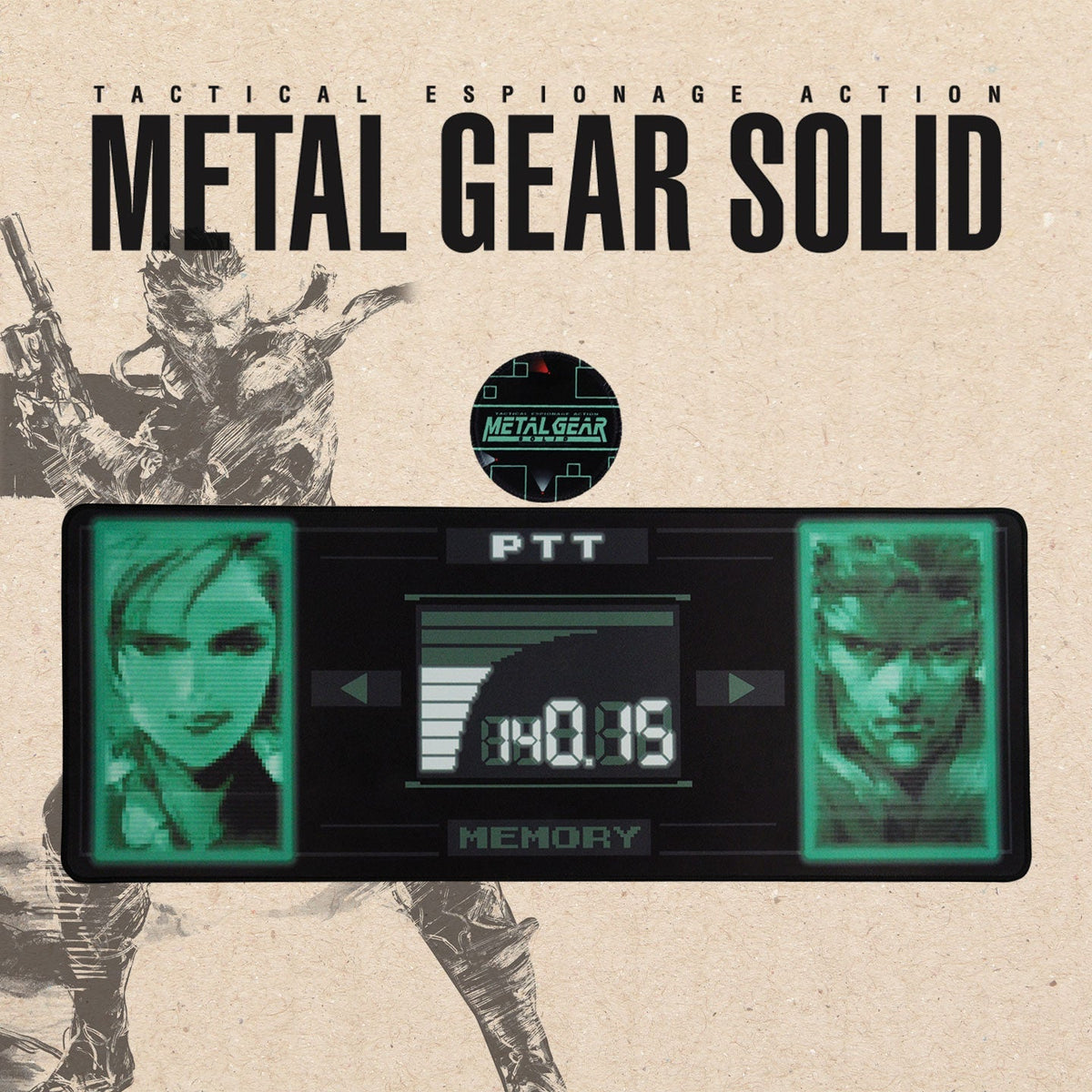 Metal Gear Solid XL Desk Pad & Coaster Set | Fanattik