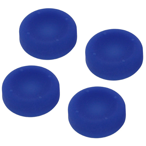 ZedLabz concave soft silicone thumb grips for Sony PS4 controller analog sticks - 4 pack blue