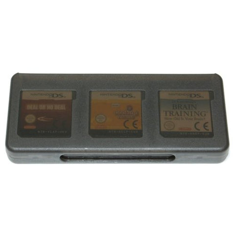 Game case for 3DS 2DS DS Lite DSi XL Nintendo card cartridge storage 6 in 1 - Black | ZedLabz