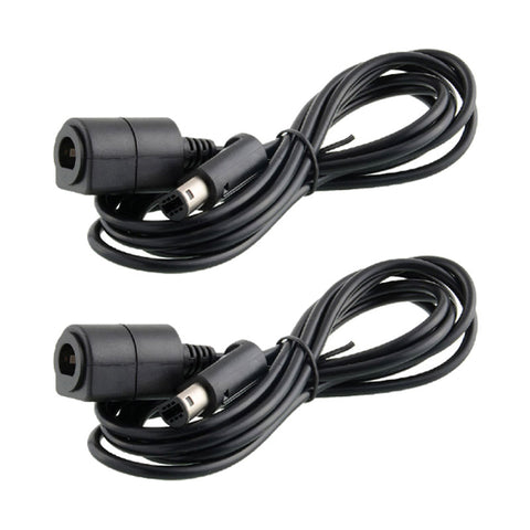 Extension cable for Nintendo GameCube controller GC & Wii 6FT 1.8M wire - 2 pack Black | ZedLabz