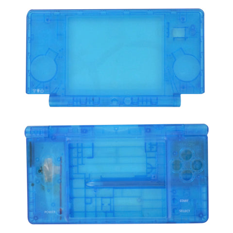Full housing shell for Nintendo DSi console complete repair kit replacement - Clear Blue | ZedLabz