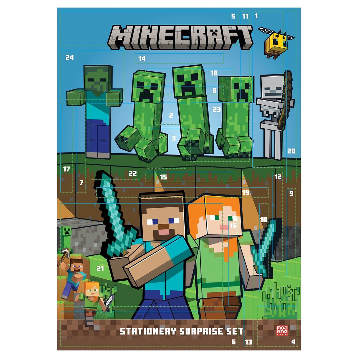 Minecraft official 2027 stationery advent calendar | Pyramid - 2