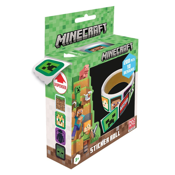 Minecraft squares sticker box - 200 stickers | Pyramid - 1