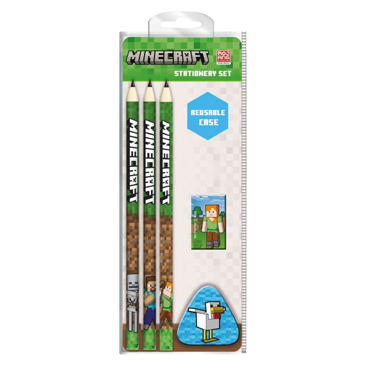 Minecraft chicken essential school stationery set officially licensed | Pyramid