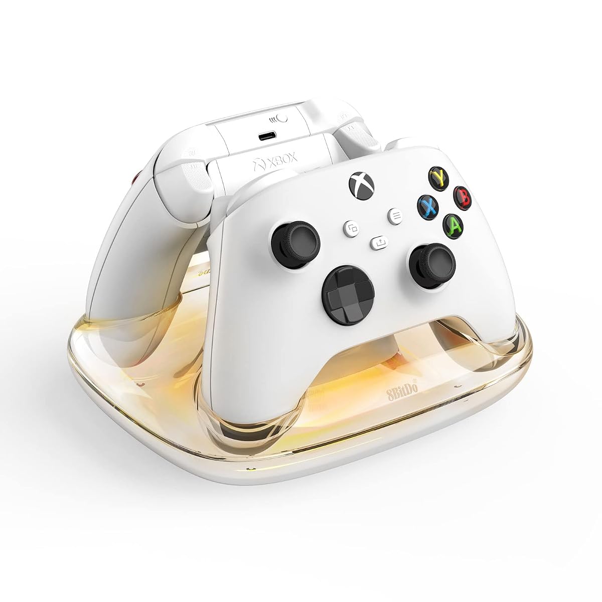 Dual Charging Dock for Xbox wireless controllers with 2 battery packs - officially licensed - White (EU plug) | 8BitDo