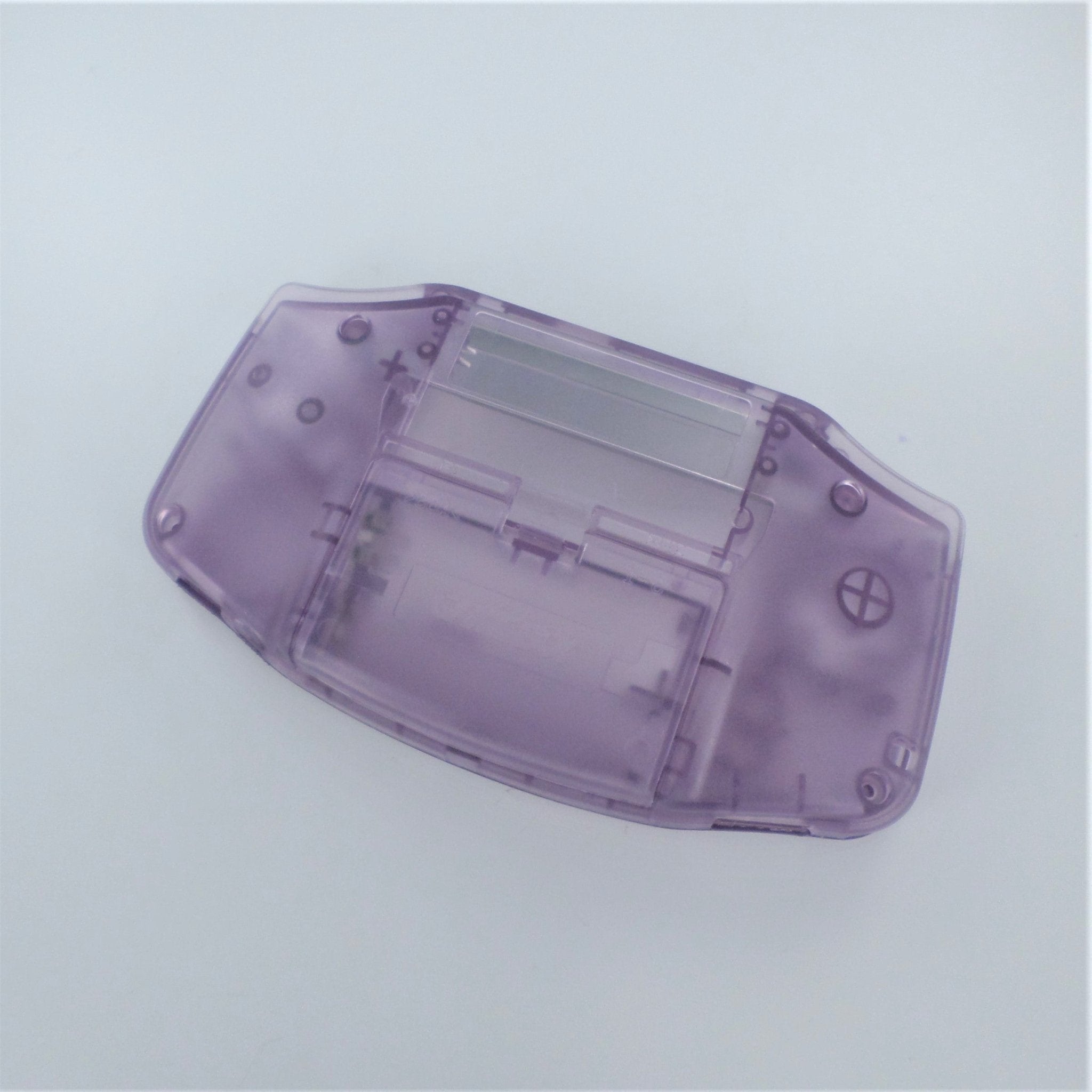 Modified housing front & back shell for IPS LCD Screen Nintendo Game Boy Advance console replacement - Transparent Atomic Purple | Funnyplaying - 2