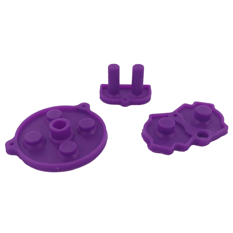 Conductive Silicone Button Contacts For Nintendo Game Boy Advance - Purple | ZedLabz