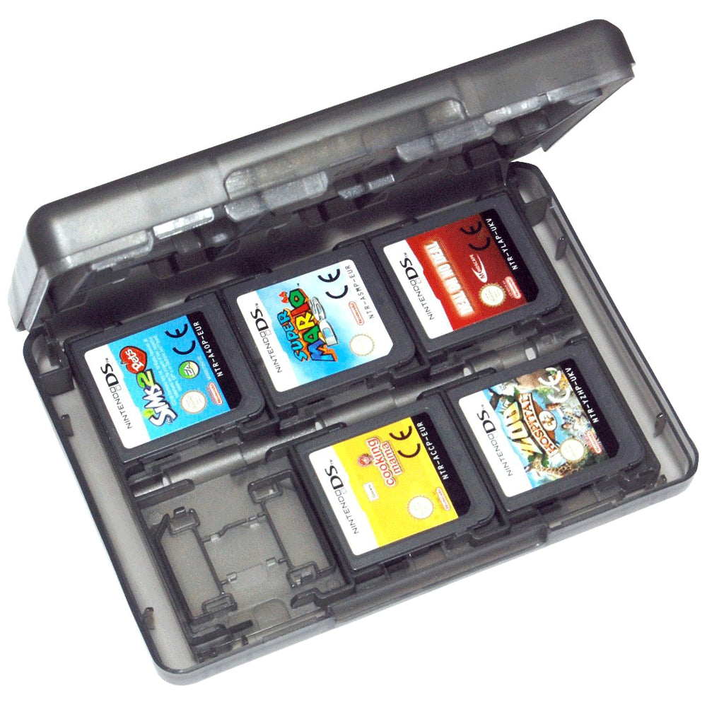 Game case holder for Nintendo 3DS, 2DS & DS 24 in 1 storage box travel | ZedLabz