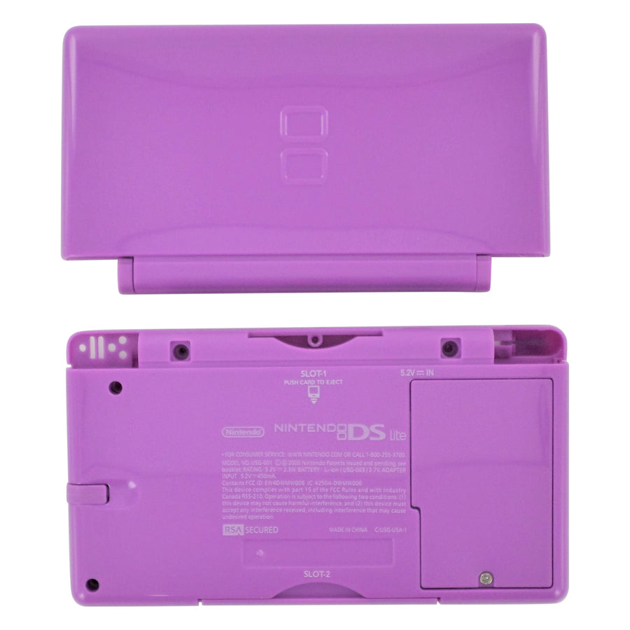 Full housing shell for Nintendo DS Lite console complete casing repair kit replacement - Purple | ZedLabz