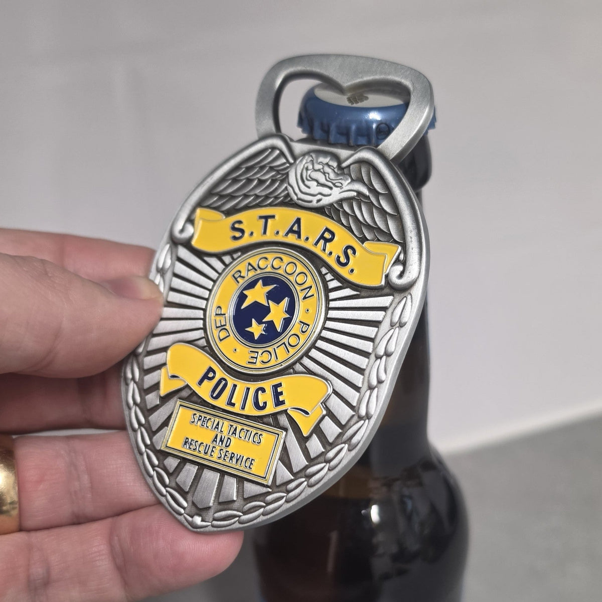 Resident Evil S.T.A.R.S. Police Badge Bottle Opener | Fanattik