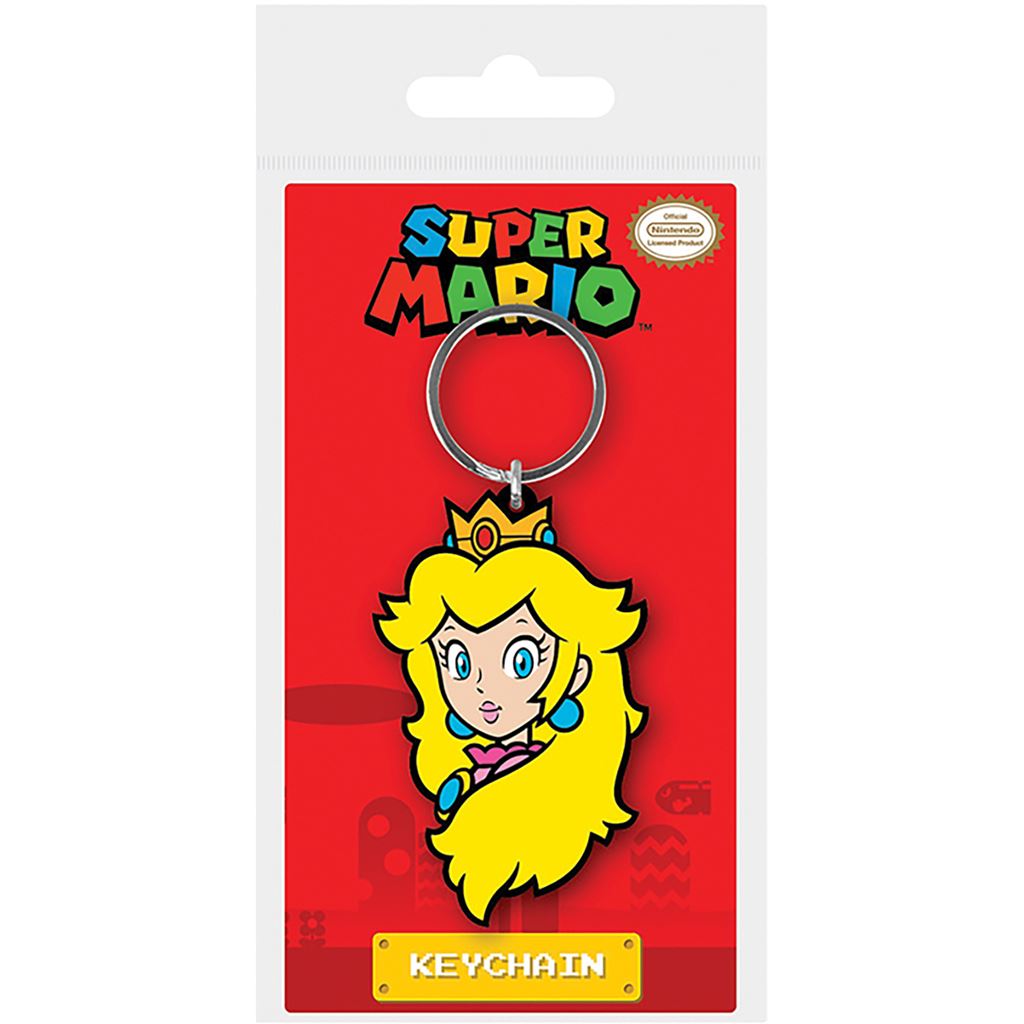 Super Mario series official keyring featuring Princess Peach PVC Keychain | Pyramid