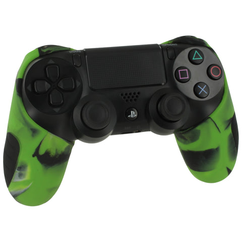 Silicone Grip Cover Skin For Sony PS4 Controllers - Camo Green | ZedLabz