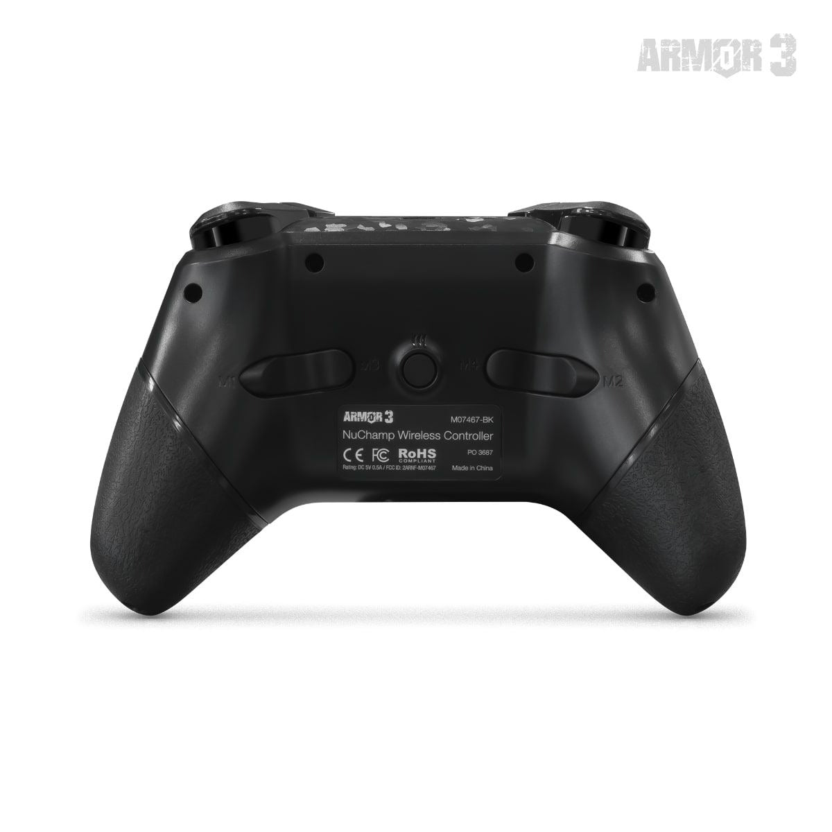 Nuchamp wireless game controller for Nintendo Switch / Lite / OLED console - Black | Armor 3