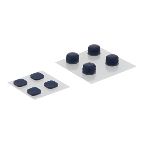 ZedLabz replacement rubber feet and screw cover set for Nintendo New 3DS XL (2015 model) - blue