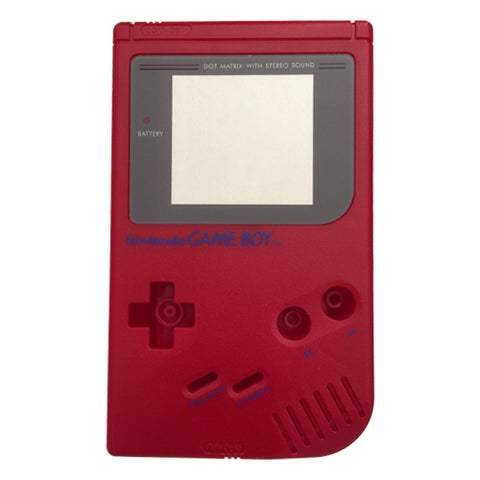 ZedLabz replacement housing shell case repair kit for Nintendo Game Boy DMG-01 - red wine