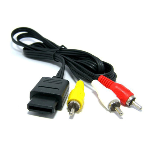 AV cable for Nintendo Snes Super GameCube N64 composite RCA TV lead 1.8m replacement | ZedLabz