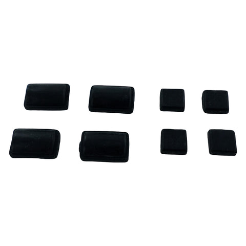 Feet for Nintendo Wii Console replacement rubber silicone grip with adhesive - Black | ZedLabz