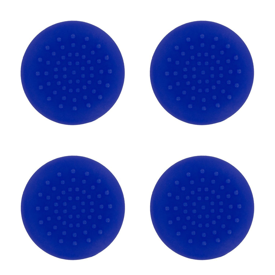 TPU analogue thumb grip stick concave covers caps for Xbox 360 - 4 pack blue | ZedLabz