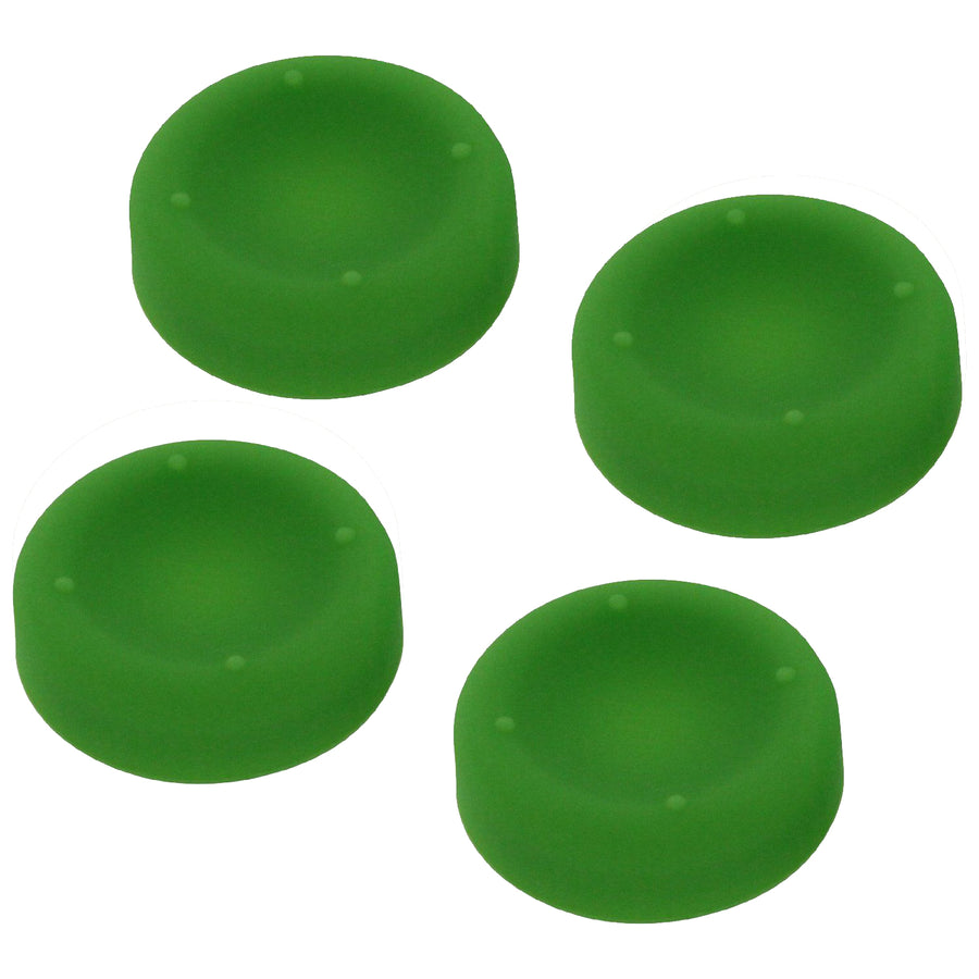 ZedLabz concave soft silicone thumb grips for Sony PS4 controller analog sticks - 4 pack green