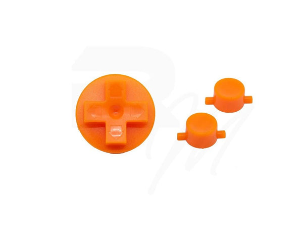 NES Style Button set for Nintendo Game Boy DMG-01 original console - Orange | Retro Modding