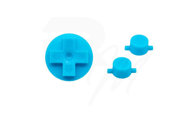 NES Style Button set for Nintendo Game Boy DMG-01 original console - Pastel Blue | Retro Modding