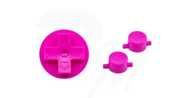NES Style Button set for Nintendo Game Boy DMG-01 original console - Pink | Retro Modding