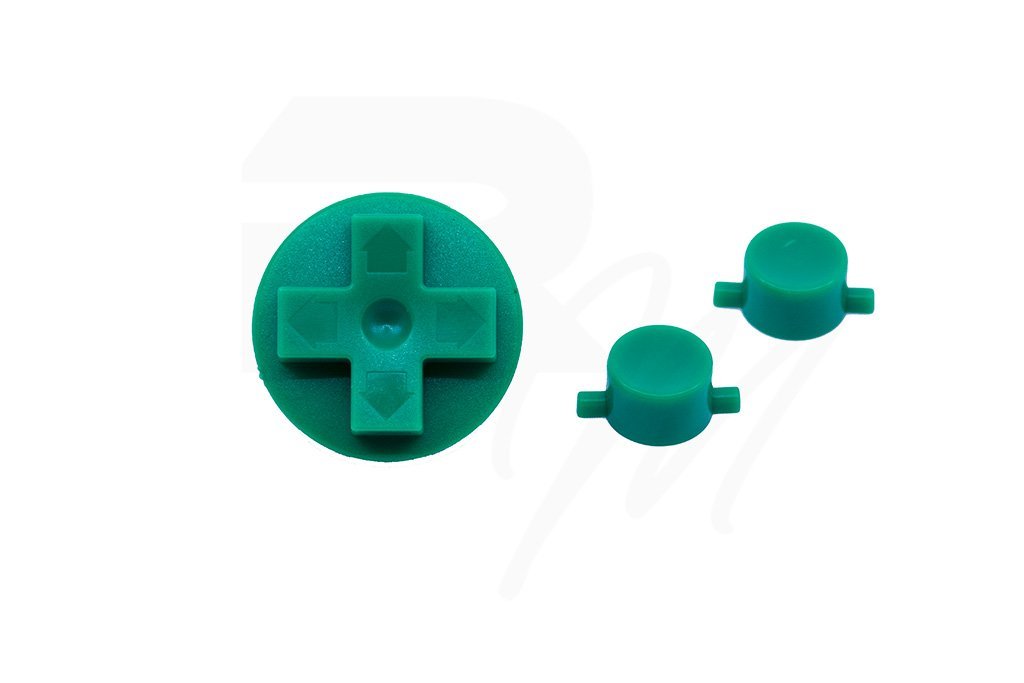 NES Style Button set for Nintendo Game Boy DMG - 01 original console - Play It Loud Green | Retro Modding - 1