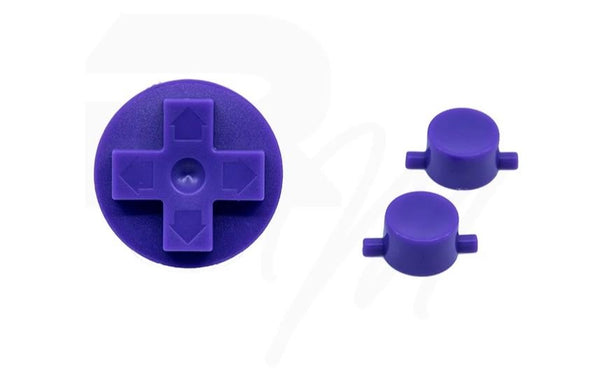NES Style Button set for Nintendo Game Boy DMG-01 original console - Super Nintendo Purple | Retro Modding