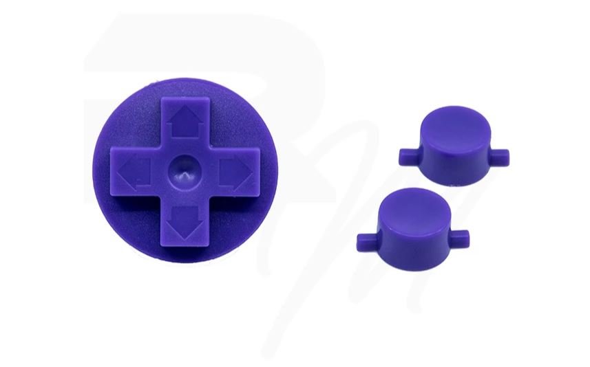 NES Style Button set for Nintendo Game Boy DMG - 01 original console - Super Nintendo Purple | Retro Modding - 1