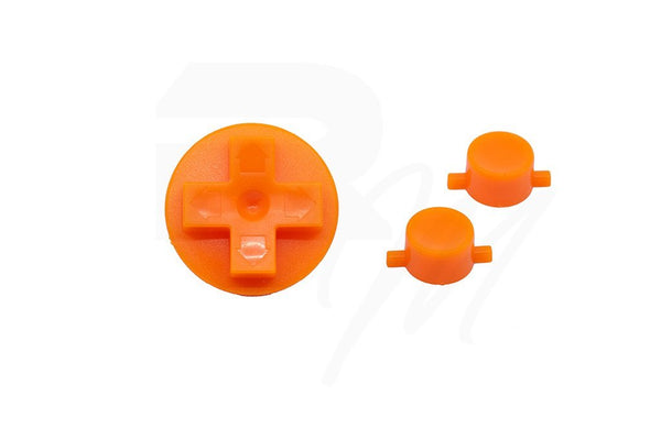 NES Style Button Set For Original Game Boy DMG 01 - Orange  | Retro Modding