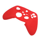 Skin grip cover for Xbox Series X controller soft silicone rubber with ribbed handle - Red | ZedLabz