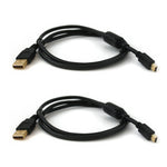 ZedLabz 3m Gold plated charging cables for Sony PS3 controller -2 pack