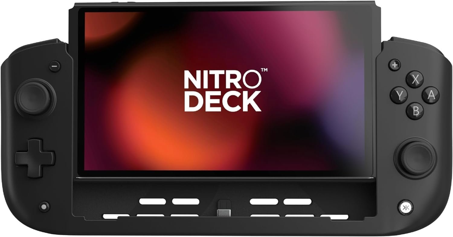 Nitro Deck for Nintendo Switch & Switch OLED with Zero Stick Drift - Black | CRKD - 1