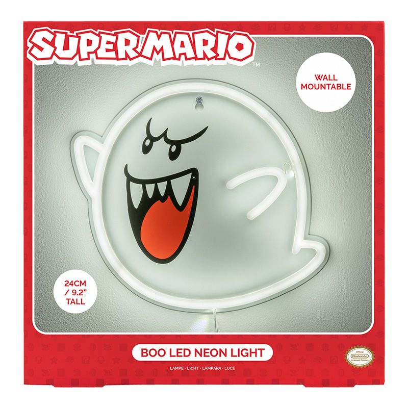 Super Mario Boo Wall Mountable LED Neon Light | Paladone