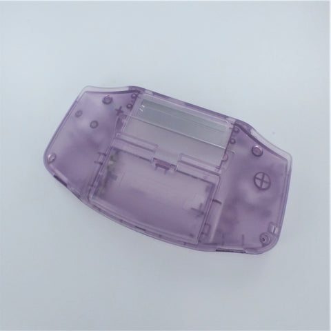 Modified housing front & back shell for IPS LCD Screen Nintendo Game Boy Advance console replacement - Transparent Atomic Purple | Funnyplaying