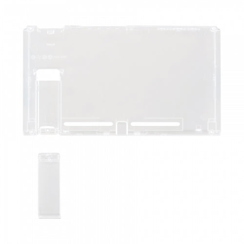 Housing shell for Nintendo Switch console back plate with kickstand - Transparent White | ZedLabz