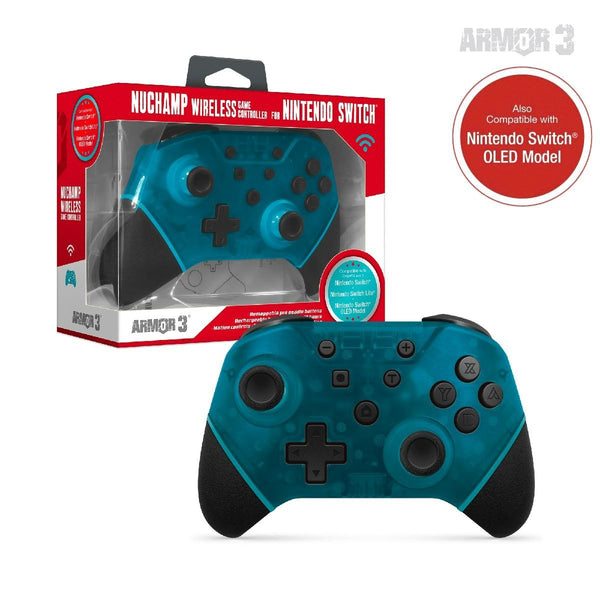 Nuchamp wireless game controller for Nintendo Switch / Lite / OLED console - Turquoise | Armor 3 - 2
