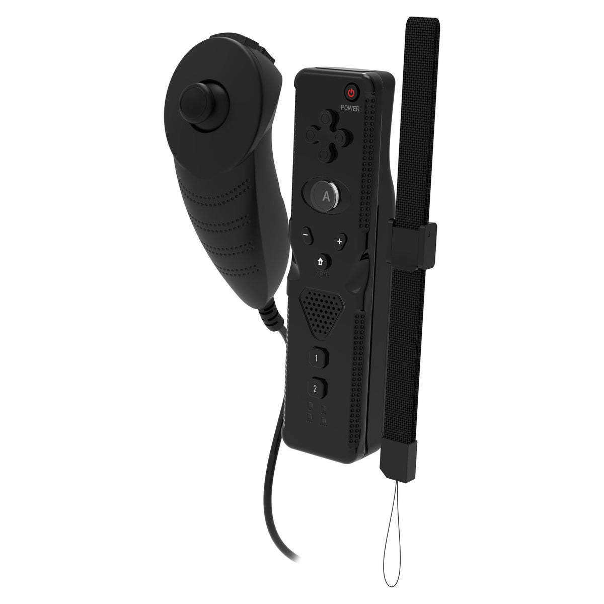 NuWave Deluxe Wii Remote & Nunchuck combo for Nintendo Wii & Wii U - black | Armor3 - 1