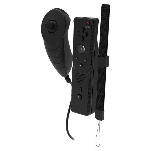 NuWave Deluxe Wii Remote & Nunchuck combo for Nintendo Wii & Wii U - black | Armor3 - 1