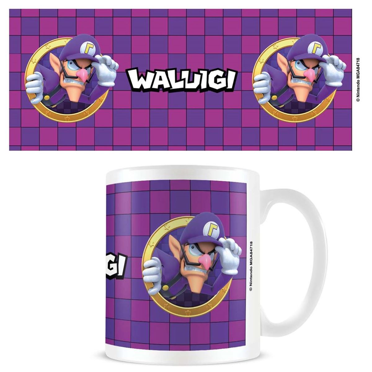 Super Mario Waluigi 3D port official mug 11oz/315ml white ceramic | Pyramid